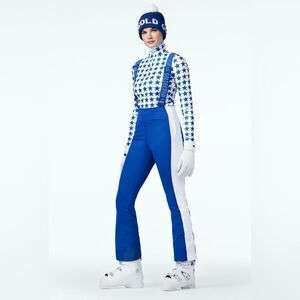 GOLDBERGH WOMEN'S HIGH END SALOPETTE SKI PANTS BIB DAZZLING BLUE NWT US 4